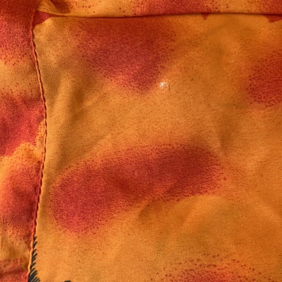 Happy Bay Tropical Multi Color Rima Design Button Front Short Sleeve Shirt - Picture 12 of 12